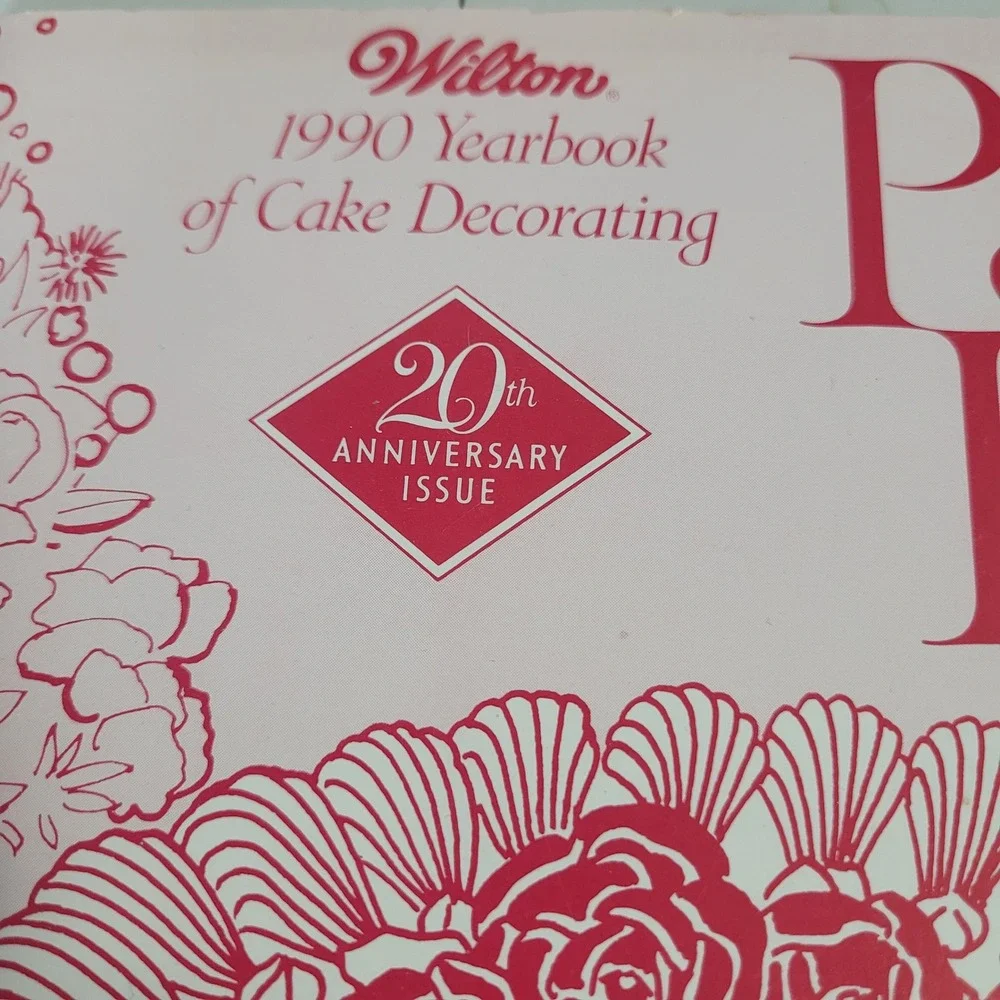 Wilton 1990 Yearbook of Cake Decorating Pattern Book 20th Anniversary Issue